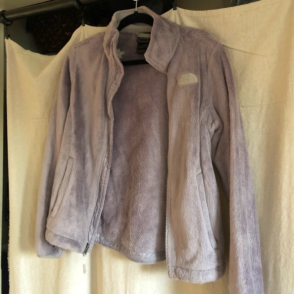 The North Face Grey Fleece Zip Up Jacket